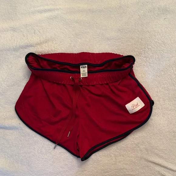 Red Mesh Shorts with Black Trim - Picture 1 of 6